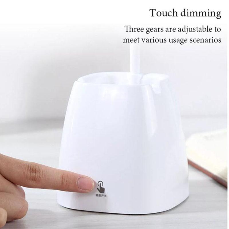 USB Rechargeable Table Lamp Storage Pen Touch Table Lamp for Reading Student Dimmable Desk Lamp