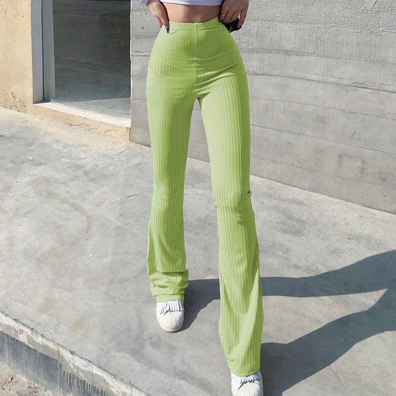 Streetwear Solid Sweatpants Tracksuit Women's Sports Pants 2022 High Waist Flare Pants Fashion Skinny Long Trousers Y2k Capris