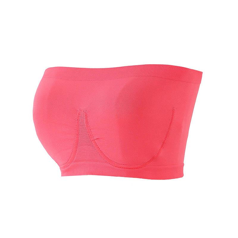 Ladies Plus Size Seamless No Steel Ring Bra Strapless Chest Wrap Sexy Breathable Comfort Bra
