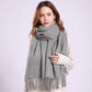 Solid Color Soft Women Scarf Cashmere Scarves Lady Shawl Wrap Autumn Winter Pashmina Unisex Scarf