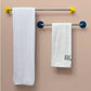 Towel Rack Rag Rack Slipper Rack Bathroom Toilet Towel Bar Kitchen Single Rod Thickened Simple Rack Multi-color Optional Hanging Rack