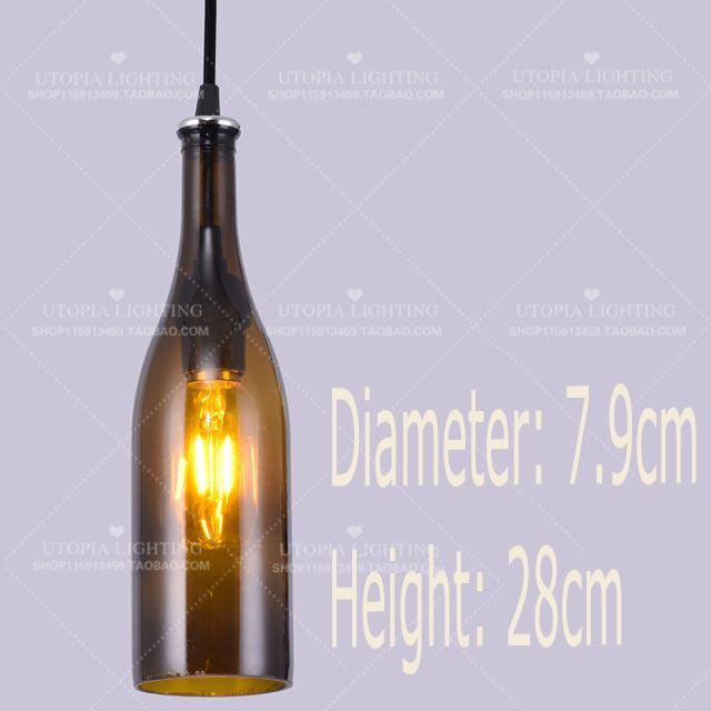 Wine Bottle Chandelier Bar Chandeliers Cafe Cafe Restaurant Lamp Creative Personality Retro