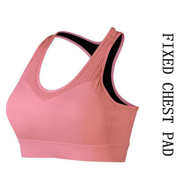 High-intensity Sports Underwear Women's Plus Size Fat Women's Fitness Bra Shockproof Running Big Chest Vest Beauty Back