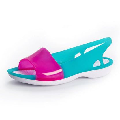 Comfortable and Soft Mother Sandals Women's Beach Shoes Women's Hole Shoes Wedges Open-toe Sandals Non-slip Women's Sandals
