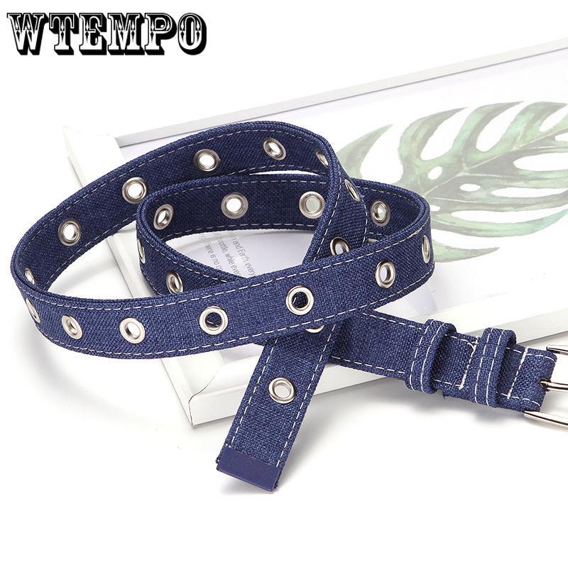 Canvas Belt Ladies Pin Buckle Belt Wild Jeans Dress Female Students Classic Trend