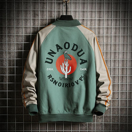 Men's Jacket Autumn and Winter Jacket Handsome Youth Fashion Baseball Collar All-match Blouse