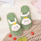 Autumn and Winter Cotton Slippers Female Cute Plush Warm Home Indoor Wear Non-slip Soft and Comfortable Cotton Slippers