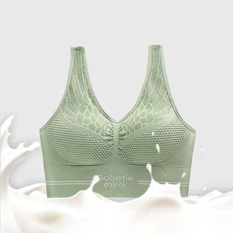 Women's Sports Underwear Gathered Without Steel Ring Vest Tube Top Bra Fitness Underwear Yoga Vest Top Beautiful Bare Breasts