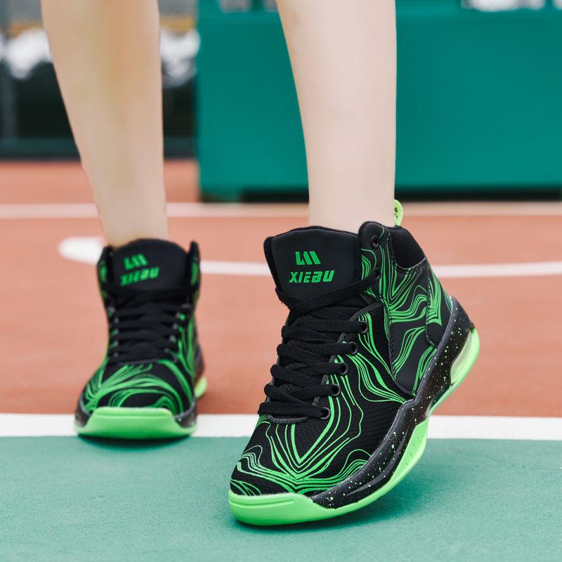 Basketball shoes men's blue sneakers shock-absorbing basketball shoes men's shoes outdoor breathable