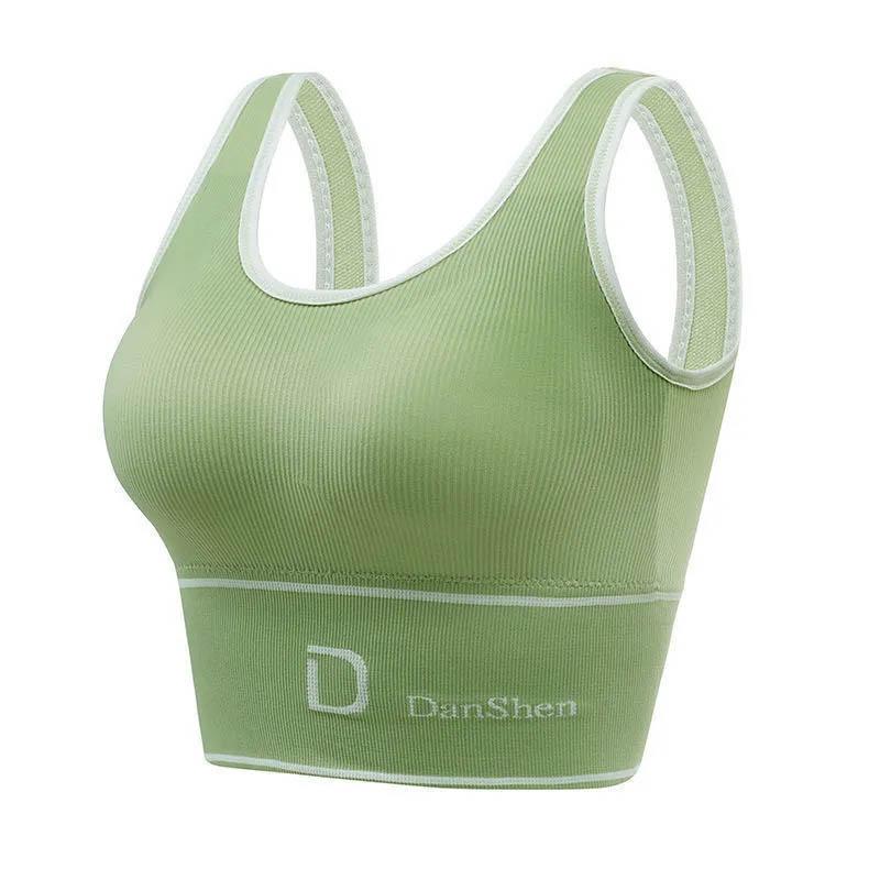 Women's Underwireless Underwear Fitness Underwear Breathable Sports Bra Shockproof Medium Strength Support Shaping Anti-Sagging Bra