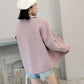 Woolen Casual Jacket Autumn and Winter Long-sleeved Lapel Sweater Thick Short Knitted Cardigan