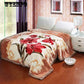 Fashion Printed Blanket Thicken Blanket Winter Comfortable Covered Coral Fleece Blanket