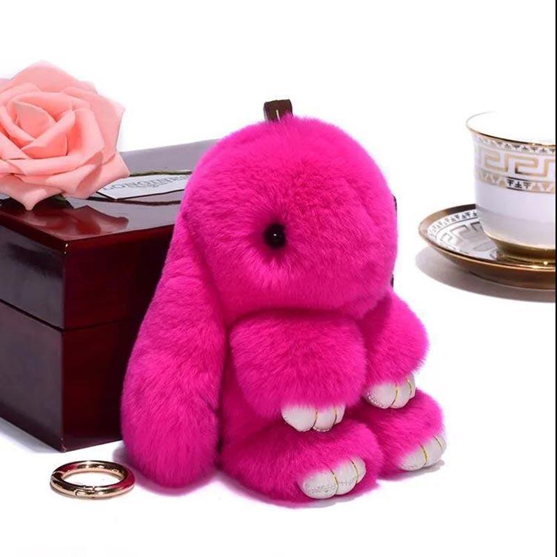 Imitation Rex Rabbit Plush Rabbit Pendant Little Rabbit Bag Pendant Cute Rabbit Pendant Plush Toy Pretend Dead Rabbit Pendant