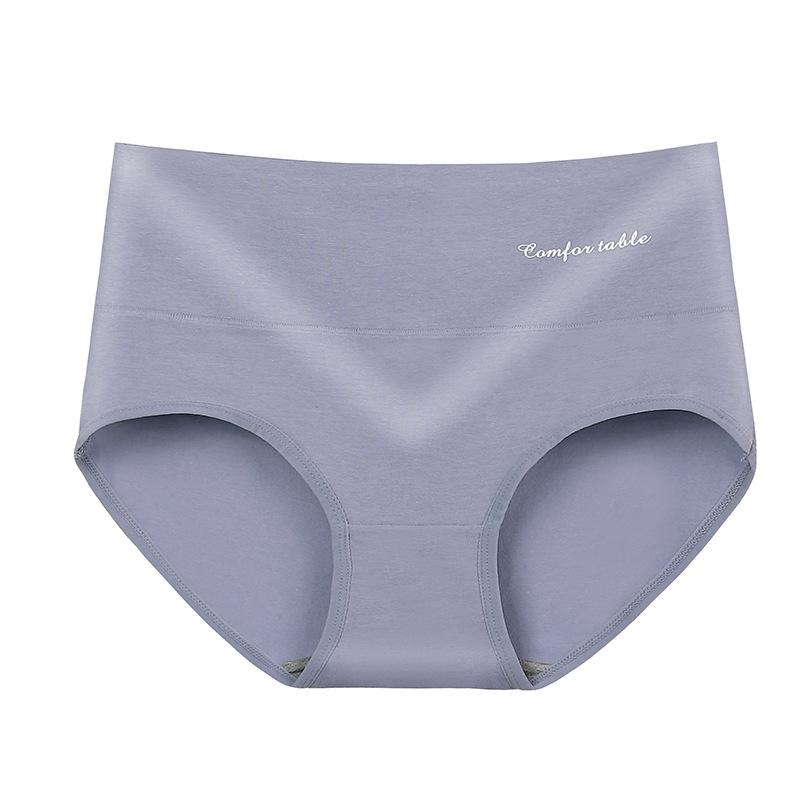 Women's Cotton Panties Graphene Crotch Underwear Lace Mid-high Waist Briefs