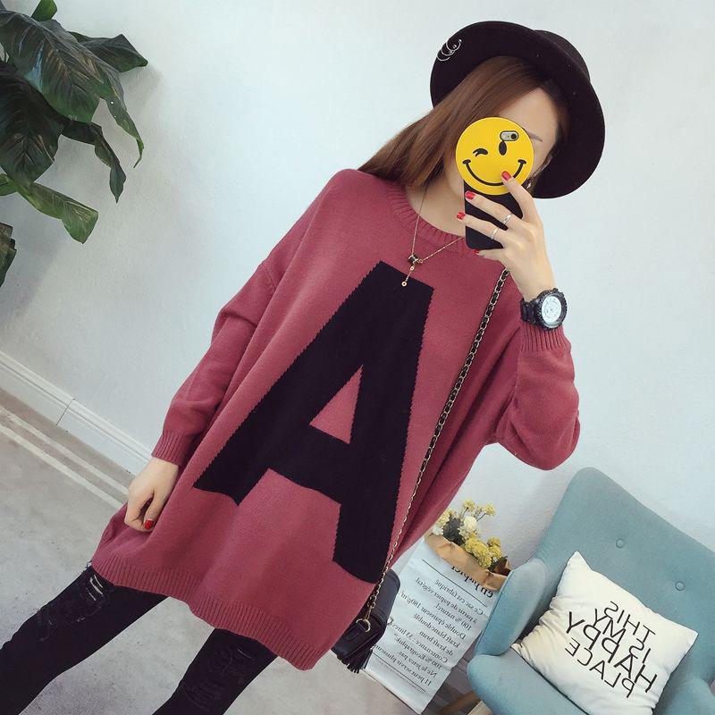 Pregnant Women's Autumn  Fashionable Sweaters  Mid-length Loose Coats  Maternity  Thicker Korean Winter Clothes