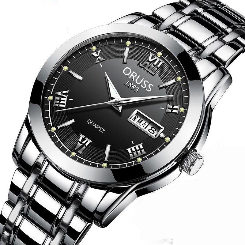Leisure Mechanical Wristwatches For Men Bracelet Stainless Steel Automatic Watches