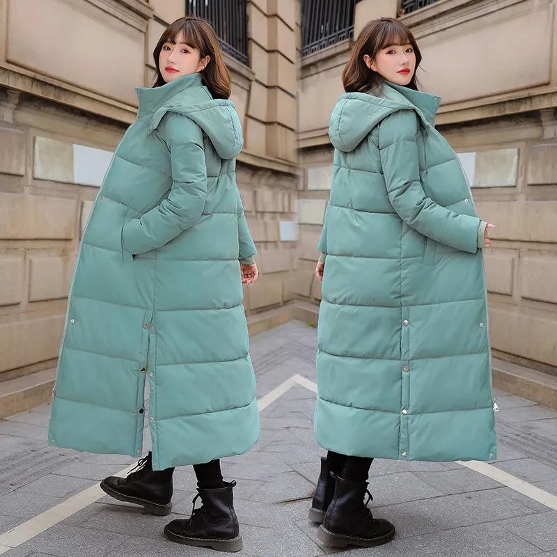 Down Padded Jacket Women's Long Section New Padded Jacket Ins Winter Loose Student Cotton Clothes Jacket