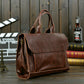 Business Briefcase Men Retro Clamshell Large Capacity Crossbody Bags Waterproof Handbag Computer Bag