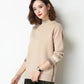 Half-Turtleneck Knitted Sweaters Women Long Sleeve Thick Soft Sweater Pullovers Winter Solid Bottoming-shirt