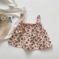 Girls' Suit Summer Fashion Girl Baby Korean Style Comfortable Western Style Sling Cute Shorts Two-piece Suit