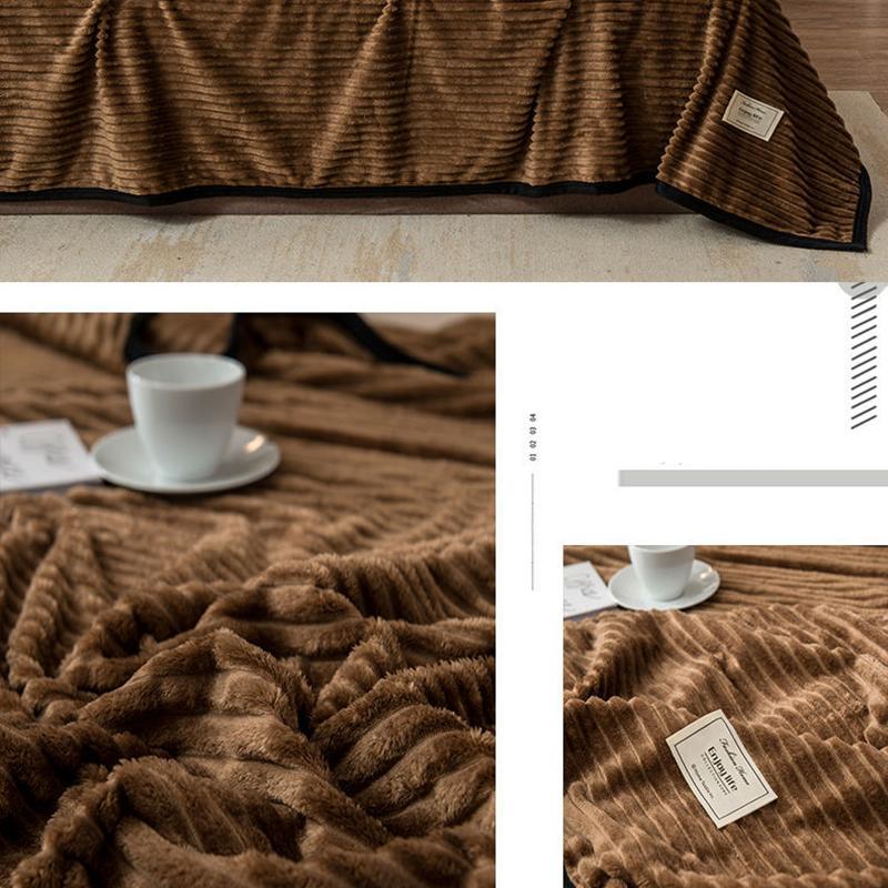 Winter Coral Fleece Blanket Plus Velvet Thick Double-sided Fleece Sheets Flannel Dormitory Single Bed Blanket
