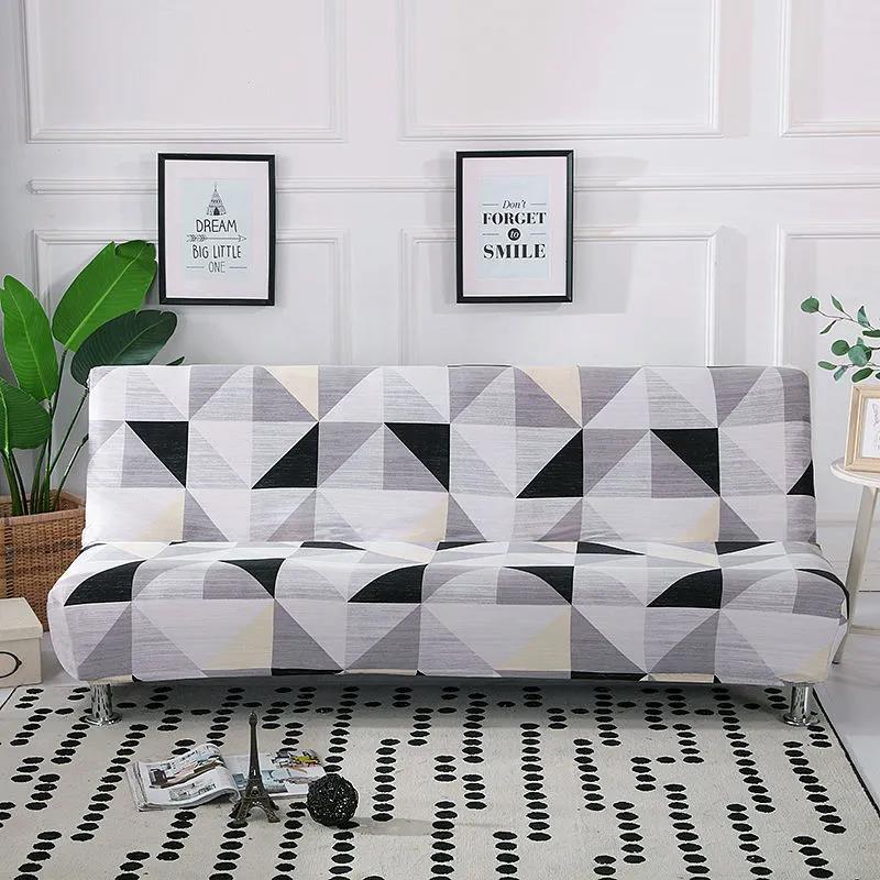 Armless Sofa Bed Cover Folding Modern Seat Slipcovers Stretch Covers Cheap Couch Protector