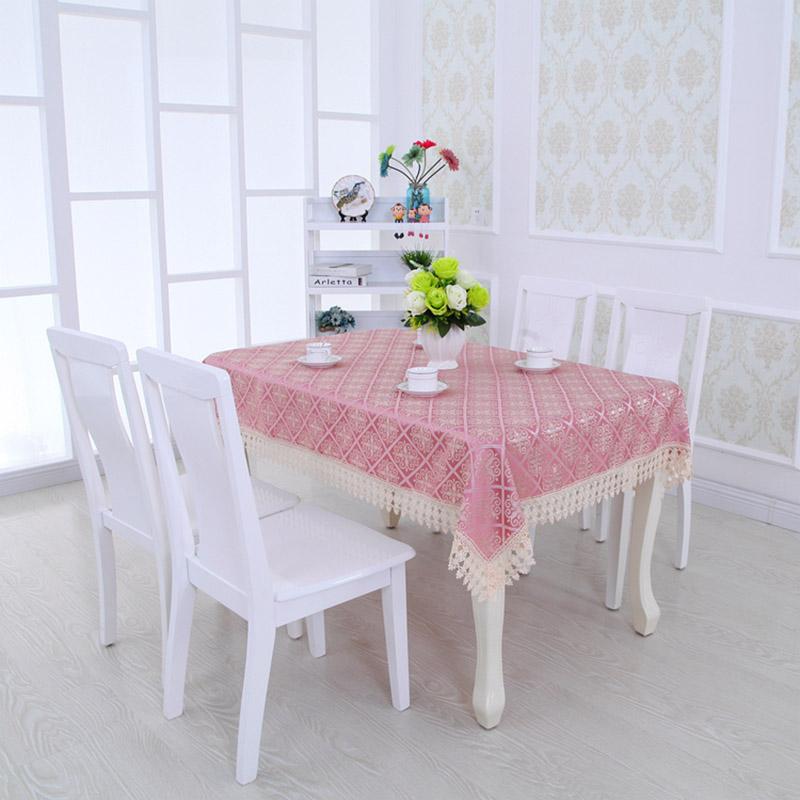 Embroidered Fabric Tablecloth Simple Pastoral Lace Tablecloth Dining Table Coffee Table Tablecloth Cover Towel Home Decoration