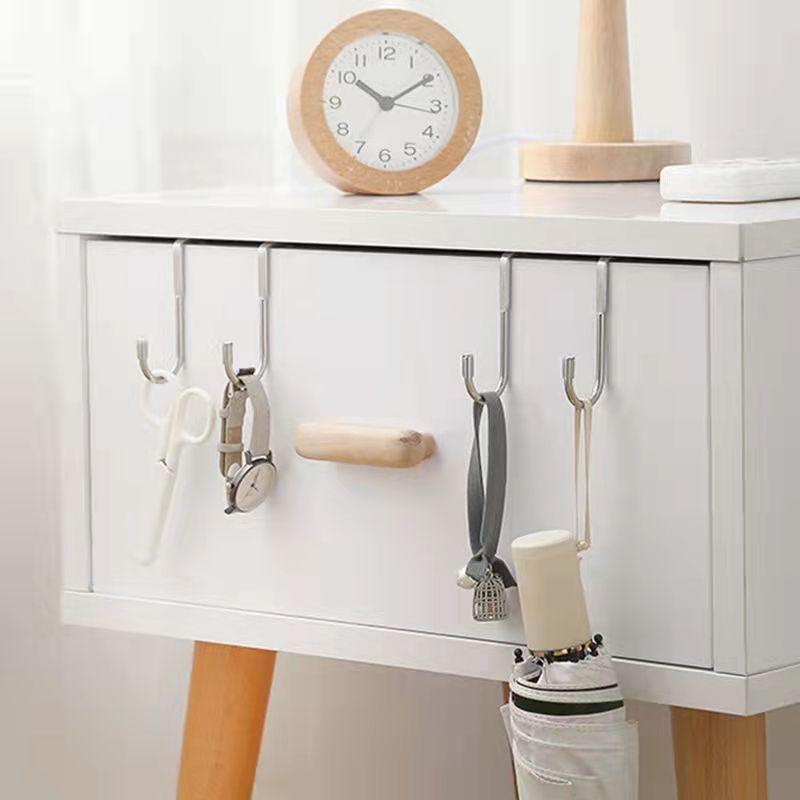 1/4PCS 304 Stainless Steel Household Hook Door Back Hook Kitchen Cabinet Door Back Hanging U-shaped Strong Hook Towel Hooks Kitchen