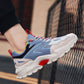 Clunky Shoes for Men Lace Up Thick Sneakers Increase High Anti-slip Casual Sports Shoes for Lovers