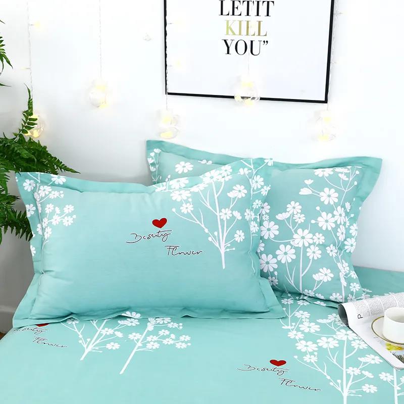 Pure Cotton Pillowcase Two-piece Bedroom Bed Pillowcase Lattice Couple Pillowcase Large 48x74cm
