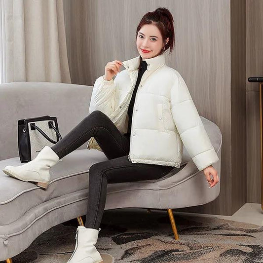 Women's Down Padded Jacket Short Stand Collar Small Padded Jacket Padded Padded Jacket