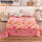 Flower Pattern Bed Sheet One-piece Four Seasons Universal Cotton Household Sheets Queen Size Bedding