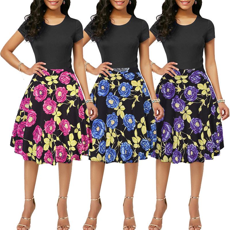 WTEMPO Skirt Large Summer Hight Waist Women Slim Casual Skirt