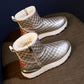 Women's Autumn and Winter Martin Boots Female Plus Size Low Thick Heel Plush Warm Short Boots