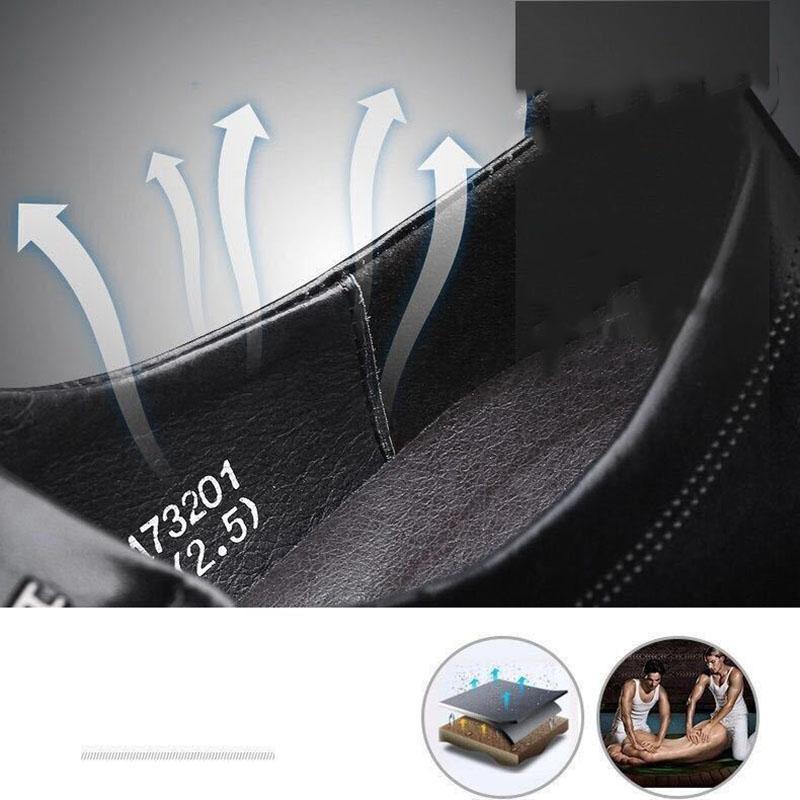 Genuine Leather Cowhide Men's Lace-up Shoes for Men's Business Increase Korean Wedding Shoes