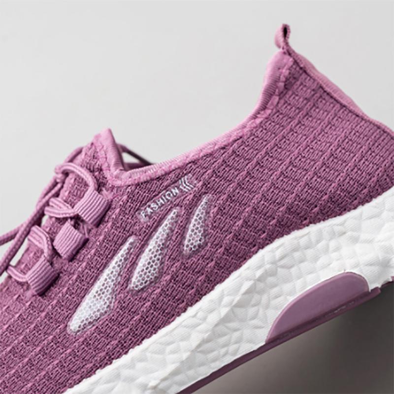 Ladies Sports Flying Knit Comfortable Shoes Summer Breathable Sneakers