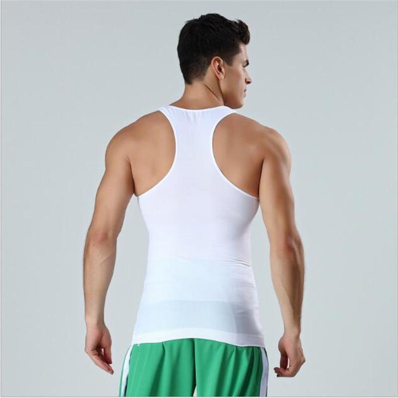 Men's Slim Body Shaper Tummy Belly Fatty Underwear Vest T Shirt Corset Shapewear Abdominal Belt