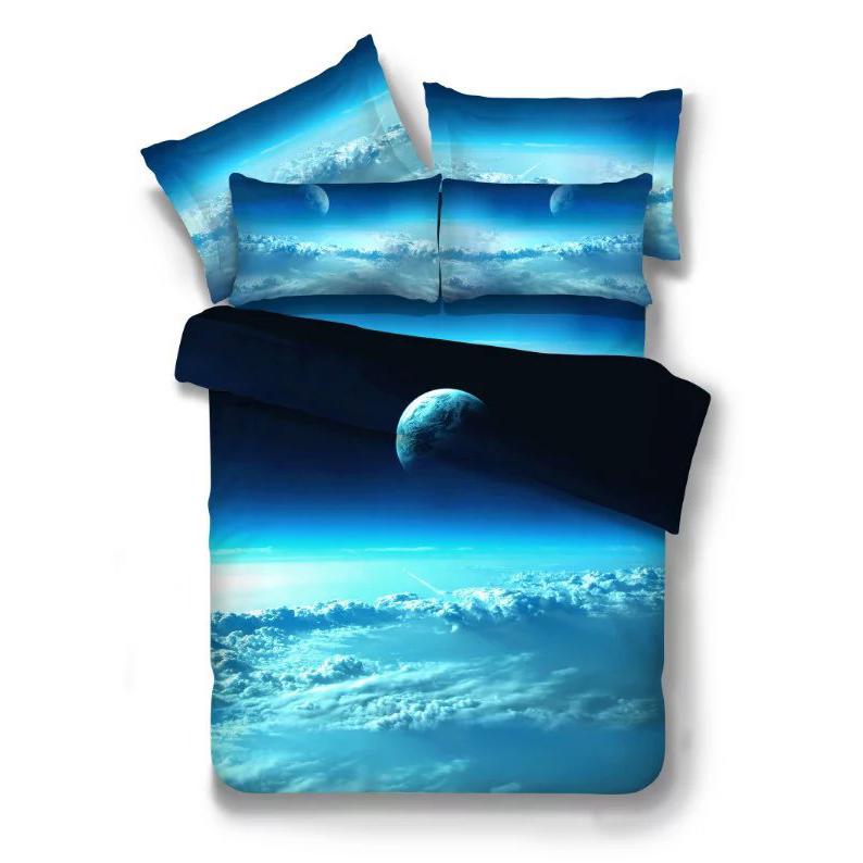 WTEMPO Starry Sky 3d Oil Painting 3/4pcs Bedding Sets Queen Size Bedding Set Comforter Cover