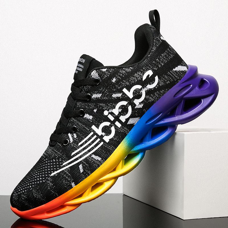 Men's Shoes Spring Breathable Mesh Surface Running Leisure All-match Mesh Surface Non-slip Deodorant Sports Shoes