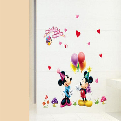 Mickey Micky Children's Room Cartoon Decoration Classroom Bedroom Removable Background Wall Sticker