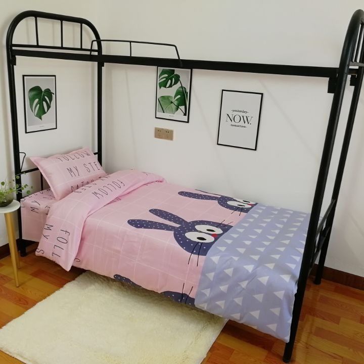 Three-piece Bed Pillowcase Sheet Quilt Cover Set Cartoon Bed Set Home Dormitory Bedding