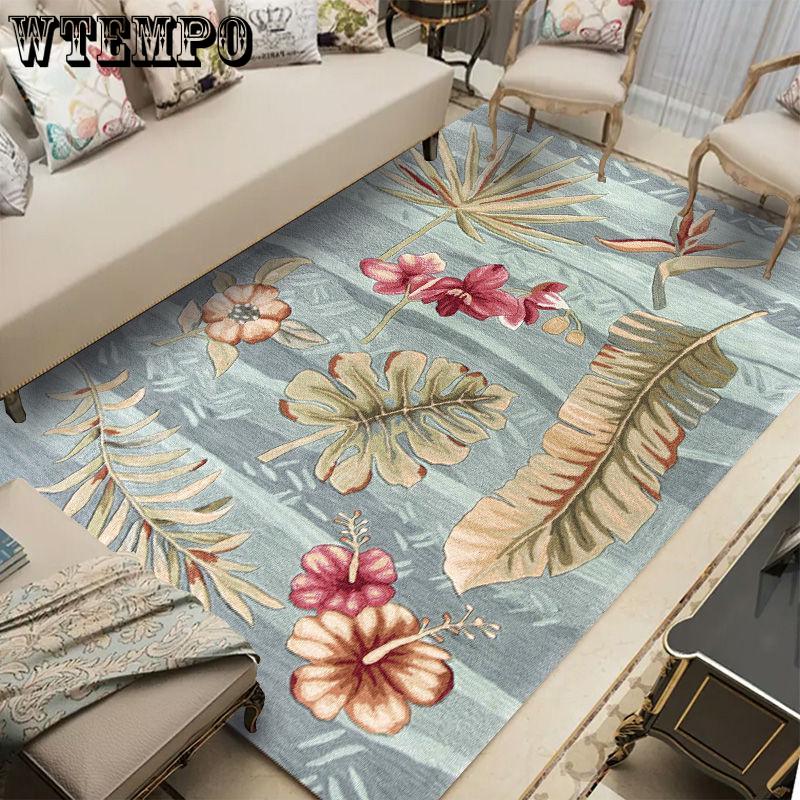 Nordic Flower Art Carpet For Living Room Bedroom Anti-slip Large Rug Floor Mat Carpets Area Rugs