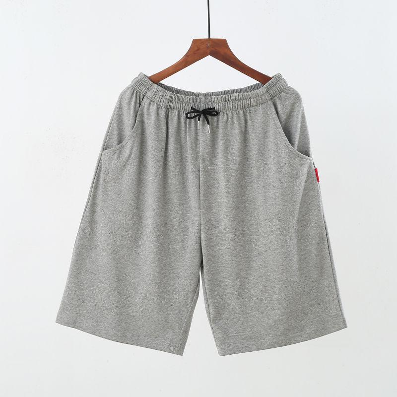 Men's Summer Shorts Cotton Home Loose Five-point Beach Pants