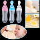 Baby Accessories Safety Infant Baby Silicone Feeding with Spoon Feeder Food Rice Cereal Bottle Utensils
