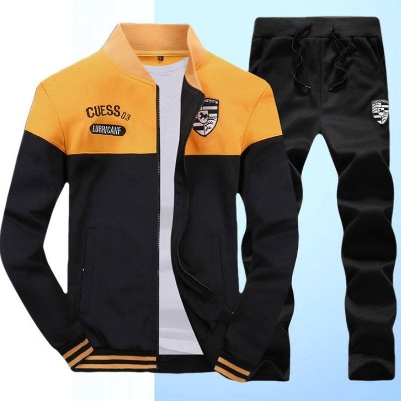 Sports Suit Men's Spring and Autumn Running Speed Outdoor Running Leisure Fashion Trend Sportswear Sportswear Two-piece Suit