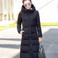 Winter Fashion Trend Slim Slimming Korean Style Cotton-padded Jacket Women Knee-length Mid-length Thick Warm Down