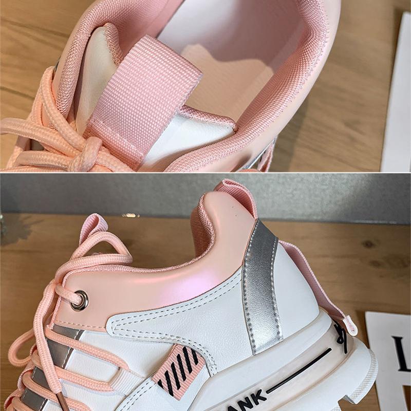Fall Fashion Casual Daddy Shoes School Girl Sneakers Korean Version of All-match Color-blocking Running Shoes