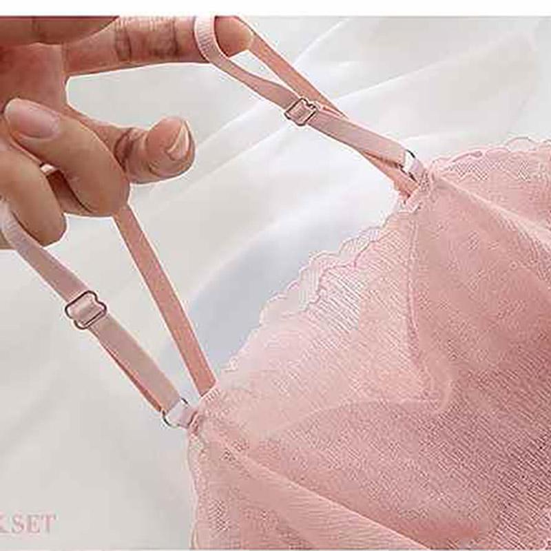 Sexy Lace Anti-glare Beauty Back Wrap Chest Tube Top Chest Pad Detachable Suspenders Girl Vest-style Underwear Bra