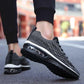 Plus Size 38-45 Men Flying Woven Mesh Running Shoes Lightweight Sneakers Breathable Outdoor Sports Shoes Comfortable Deodorant Running Gym Shoes