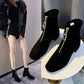 Autumn Winter Women Boots Square European Ladies Shoes Martin Boots Elegant High Heel Ankle Boots